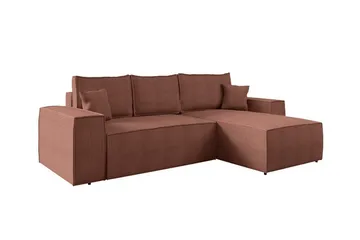 Knocklong 3-sits Hörnbäddsoffa - Rosa - Products - Möbler - Soffa - Bäddsoffa - Hörnbäddsoffa