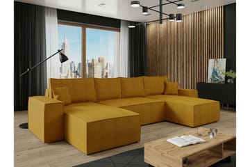 Knocklong 4-sits Hörnbäddsoffa Yellow - Products - Möbler - Soffa - Bäddsoffa - Hörnbäddsoffa