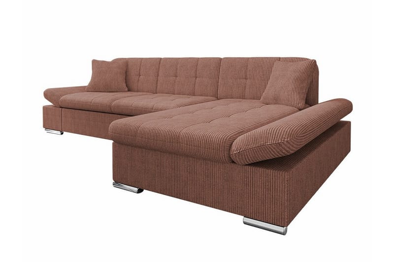 Lomux 3-sits Hörnbäddsoffa Light brown