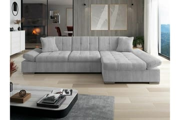 Lomux 3-sits Hörnbäddsoffa Light grey/Dark grey - Products - Möbler - Soffa - Bäddsoffa - Bäddsoffa längsbäddad