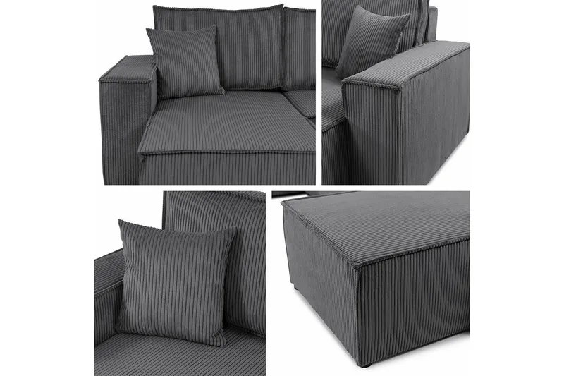 Magston 4-sits Hörnbäddsoffa - Products - Möbler - Soffa - Bäddsoffa - Hörnbäddsoffa