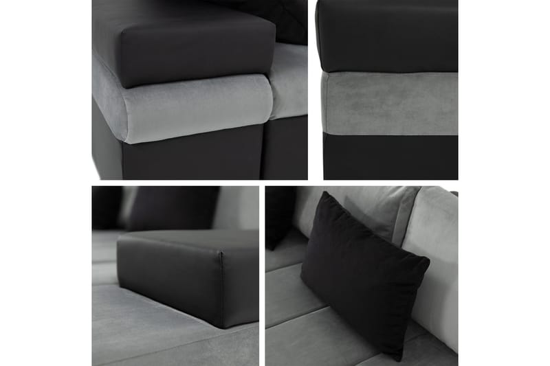 Naoma Bäddsoffa med Divan 4-sits - Marinblå - Products - Möbler - Soffa - Bäddsoffa - Bäddsoffa divan