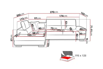 Reginia 3-sits Hörnbäddsoffa White - Products - Möbler - Soffa - Bäddsoffa - Hörnbäddsoffa