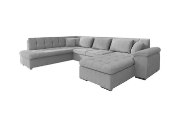 Sakri 5-sits Hörnbäddsoffa Light grey/Dark grey - Products - Möbler - Soffa - Bäddsoffa - Bäddsoffa divan