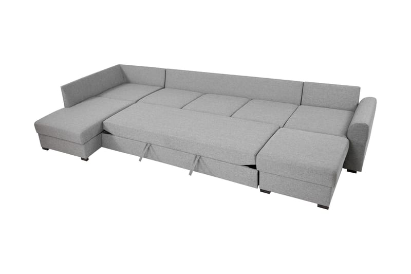 Taberk Bäddsoffa med Divan och Schäslong 5-sits - Grå - Products - Möbler - Soffa - Bäddsoffa - Bäddsoffa divan