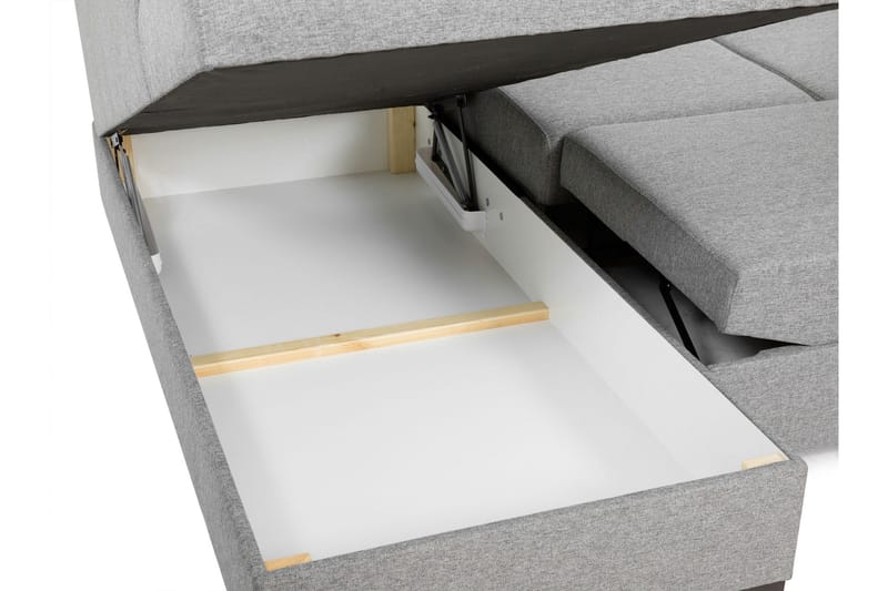 Taberk Bäddsoffa med Divan och Schäslong 5-sits i Bouclé - Grön - Products - Möbler - Soffa - Bäddsoffa - Bäddsoffa divan