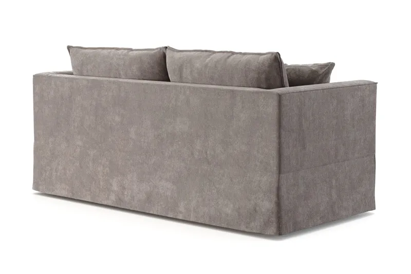 Travstad 3-sits Bäddsoffa i Chenille frammåtbäddad - Grå - Products - Möbler - Soffa - Bäddsoffa - 3 sits bäddsoffa