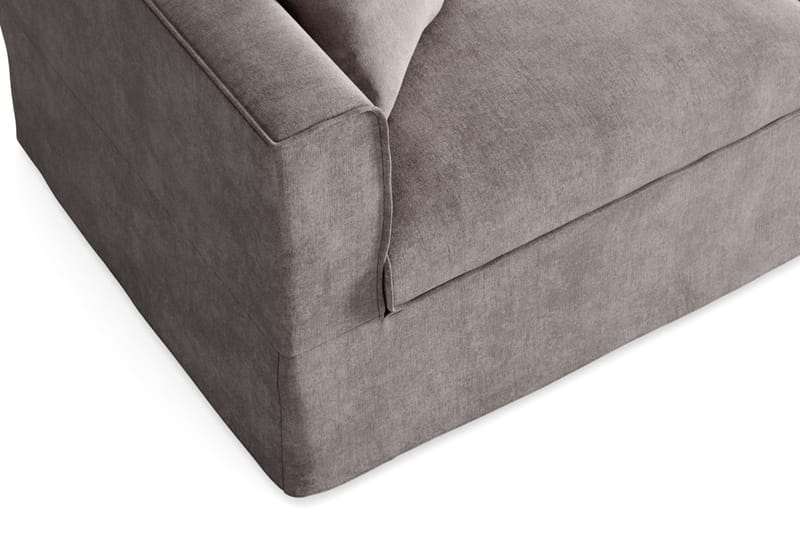 Travstad 3-sits Bäddsoffa med HVILA Bäddmadrass 140x200 cm Latex med Tvättbar klädsel - Grå/Vit - Products - Möbler - Soffa - Bäddsoffa - 3 sits bäddsoffa