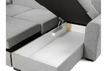 Wilma 6-sits Divan Höger Bäddsoffa 305 cm - Grå - Products - Möbler - Soffa - Bäddsoffa - Bäddsoffa divan