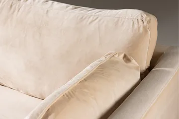 Boom Sammetssoffa 3-sits - Beige - Products - Möbler - Soffa - 3 sits soffa