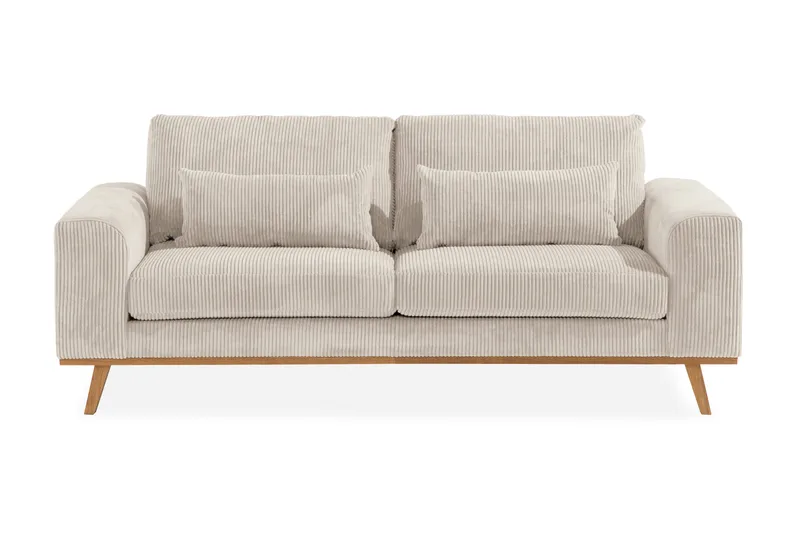 Copenhagen 2-sits Manchestersoffa, Beige