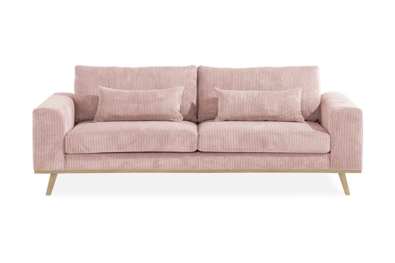 Copenhagen 3-sits Manchestersoffa, Rosa