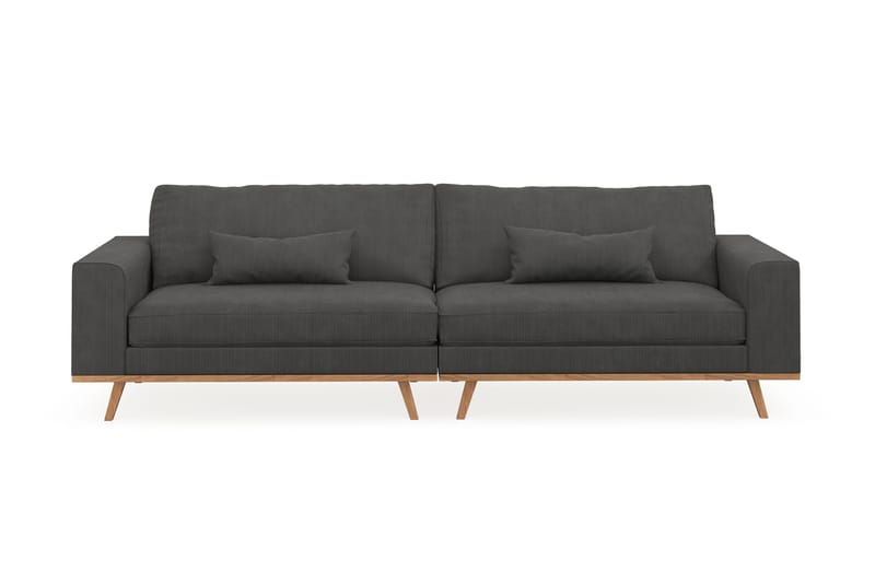 Copenhagen 4-sits Manchestersoffa, Mörkgrå