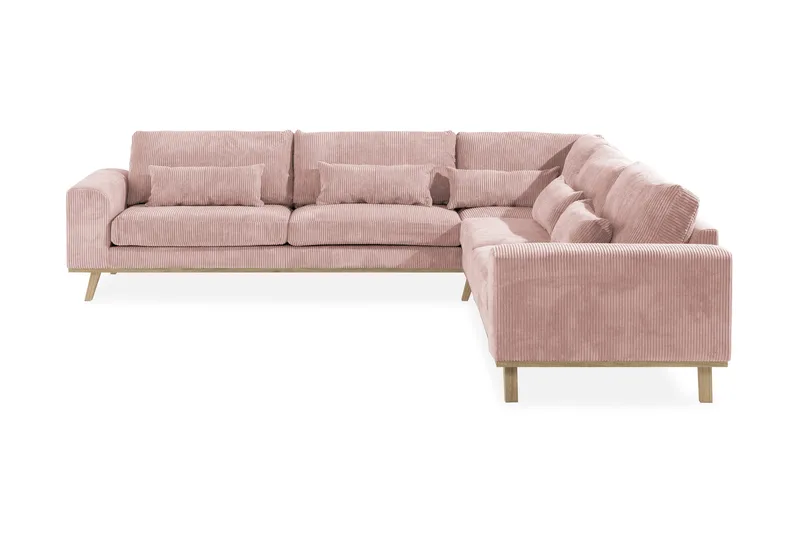 Copenhagen 6-sits L-formad Hörnsoffa i Manchester, Rosa