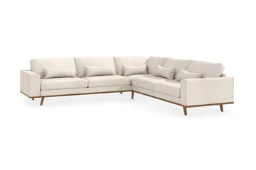 Copenhagen 6-sits L-formad Hörnsoffa i Tyg - Beige - Products - Möbler - Soffa - Hörnsoffa