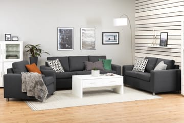 Crazy 3-sits Tygsoffa - Mörkgrå - Products - Möbler - Soffa - 3 sits soffa