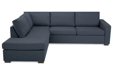 Crazy 3-sits Vänstervänd L-formad Schäslongsoffa i Tyg - Blå - Products - Möbler - Soffa - Divansoffa & schäslongsoffa