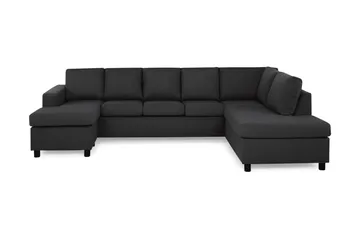 Crazy 5-sits Högervänd U-formad X-Large Soffa med Divan och Schäslong i Tyg