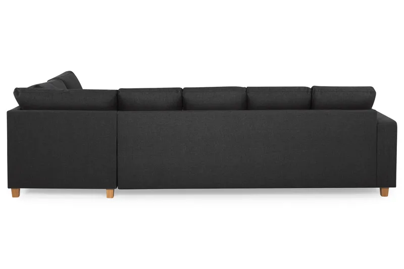 Crazy 5-sits Högervänd U-formad X-Large Soffa med Divan och Schäslong i Tyg - Antracit - Products - Möbler - Soffa - U-soffa