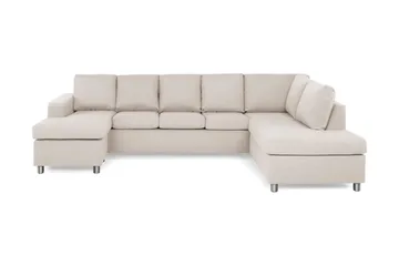 Crazy 5-sits Högervänd U-formad X-Large Soffa med Divan och Schäslong i Tyg
