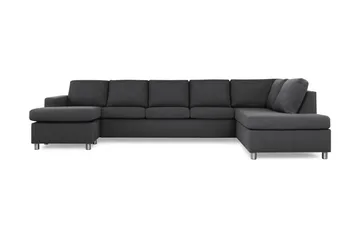 Crazy 5-sits Högervänd U-formad X-Large Soffa med Divan och Schäslong i Tyg