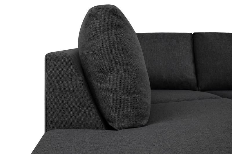 Crazy 5-sits U-formad Soffa med dubbelschäslong i Tyg - Mörkgrå - Products - Möbler - Soffa - U-soffa