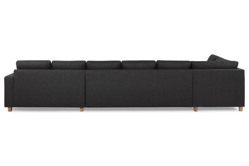 Crazy 6-sits Vänstervänd U-formad XX-Large Soffa med Divan och Schäslong i Tyg - Antracit - Products - Möbler - Soffa - U-soffa