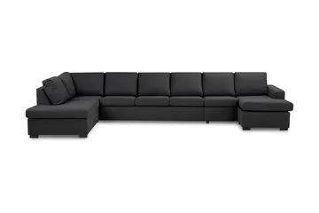 Crazy 6-sits Vänstervänd U-formad XX-Large Soffa med Divan och Schäslong i Tyg