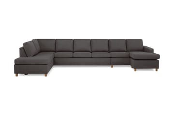 Crazy 6-sits Vänstervänd U-formad XX-Large Soffa med Divan och Schäslong i Tyg