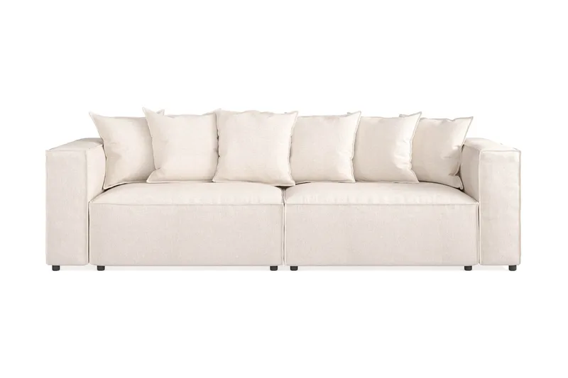 Cubo 4-sits Djup Modulsoffa i Tyg, Beige