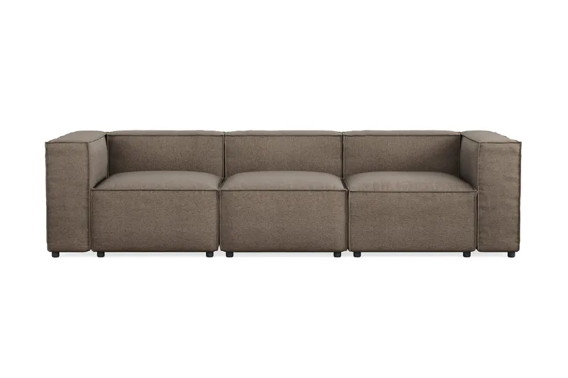 Cubo 4-sits Djup Modulsoffa i Tyg, Grå