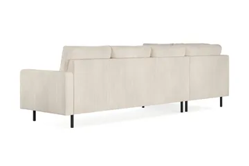 Peppe 4-sits Vänstervänd L-formad Schäslongsoffa i Manchester - Beige - Products - Möbler - Soffa - Divansoffa & schäslongsoffa - 4 sits soffa med divan