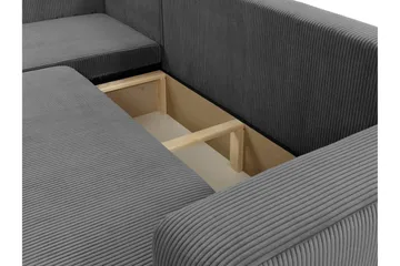 Barile Soffa med Divan 3-sits - Grå - Products - Möbler - Soffa - Divansoffa & schäslongsoffa - 3 sits soffa med divan