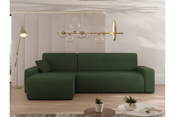 Barile Soffa med Divan 3-sits - Grön - Products - Möbler - Soffa - Divansoffa & schäslongsoffa - 3 sits soffa med divan