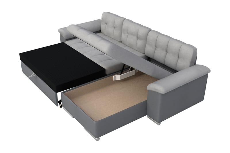 Camior Soffa med Divan 3-sits - Gul/Beige - Products - Möbler - Soffa - Divansoffa & schäslongsoffa - 3 sits soffa med divan