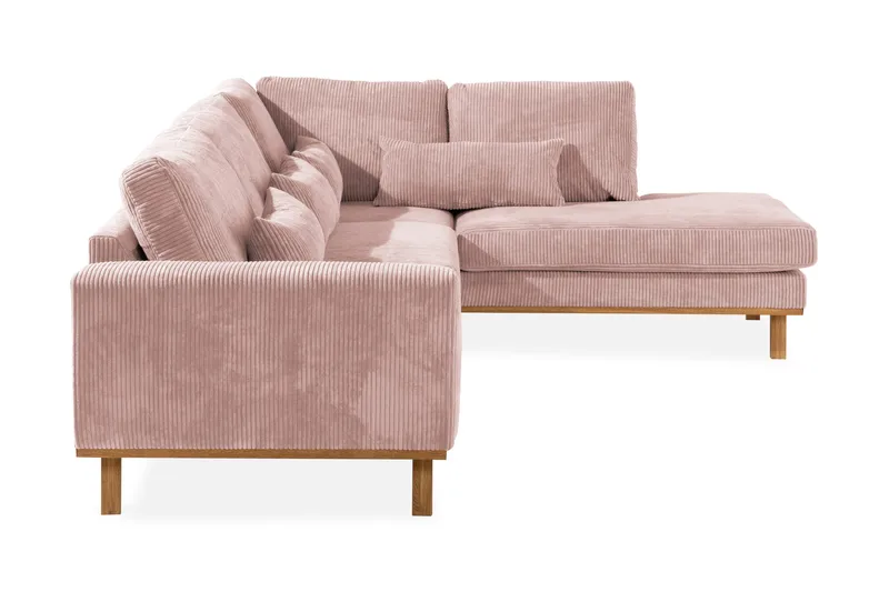 Copenhagen 4-sits Högervänd L-formad Schäslongsoffa i Manchester - Rosa - Products - Möbler - Soffa - Divansoffa & schäslongsoffa - 4 sits soffa med divan