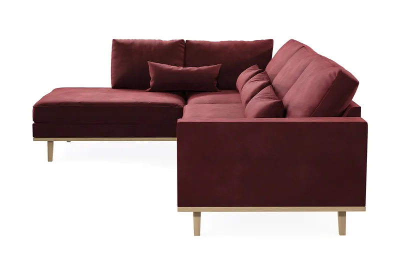 Copenhagen 4-sits Vänstervänd L-formad Schäslongsoffa i Sammet - Lila - Products - Möbler - Soffa - Divansoffa & schäslongsoffa - 4 sits soffa med divan