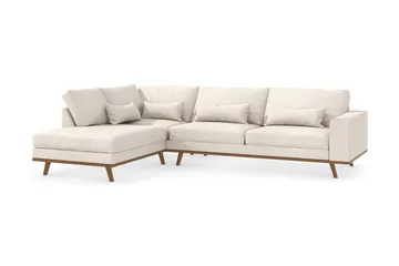 Copenhagen 4-sits Vänstervänd L-formad Schäslongsoffa i Tyg - Beige - Products - Möbler - Soffa - Divansoffa & schäslongsoffa - 4 sits soffa med divan