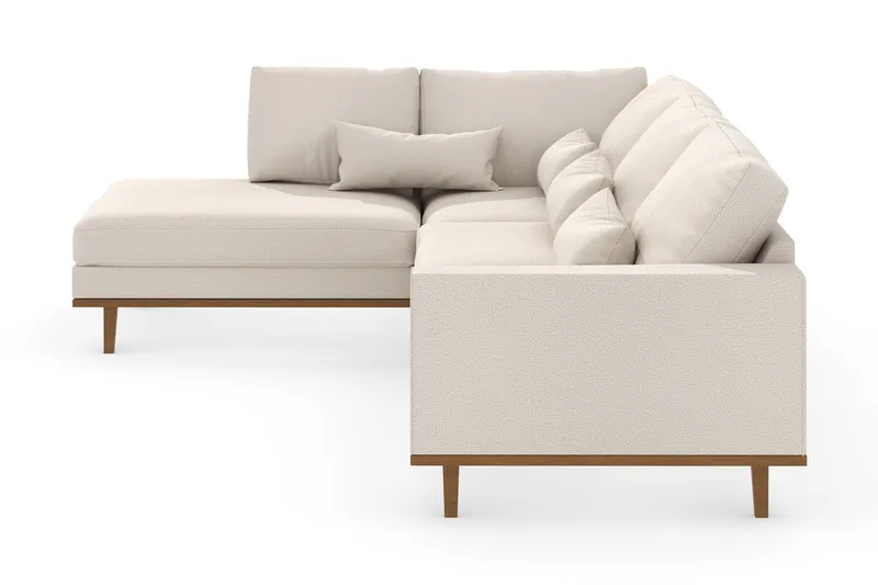 Copenhagen 4-sits Vänstervänd L-formad Schäslongsoffa i Tyg - Beige - Products - Möbler - Soffa - Divansoffa & schäslongsoffa - 4 sits soffa med divan