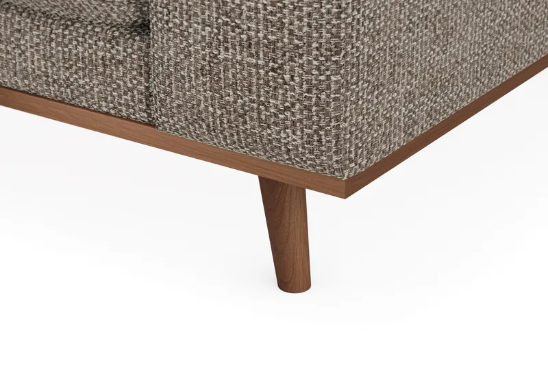 Copenhagen Premium 4-sits Vänstervänd L-formad Djup Schäslongsoffa i Chenille - Brun - Products - Möbler - Soffa - Divansoffa & schäslongsoffa - 4 sits soffa med divan