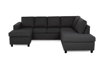 Crazy 4-sits Högervänd U-formad Large Soffa med Divan och Schäslong i Tyg