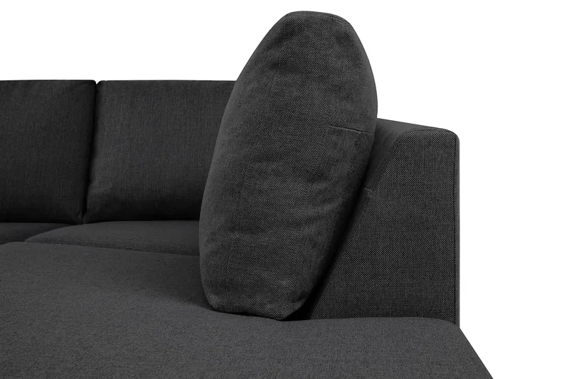 Crazy 4-sits Högervänd U-formad Large Soffa med Divan och Schäslong i Tyg - Mörkgrå - Products - Möbler - Soffa - Divansoffa & schäslongsoffa - 4 sits soffa med divan