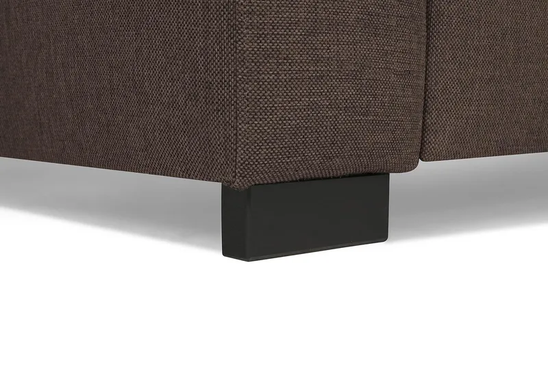 Crazy 4-sits Högervänd U-formad Small Soffa med Divan och Schäslong i Tyg - Brun - Products - Möbler - Soffa - Divansoffa & schäslongsoffa - 3 sits soffa med divan