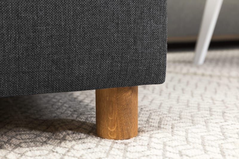 Crazy 4-sits Högervänd U-formad Small Soffa med Divan och Schäslong i Tyg - Mörkgrå - Products - Möbler - Soffa - Divansoffa & schäslongsoffa - 3 sits soffa med divan