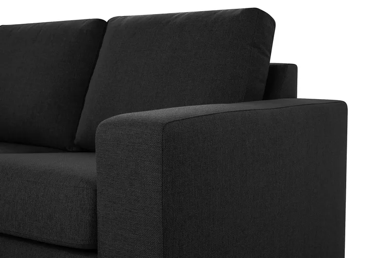 Crazy 4-sits Vänstervänd L-formad Schäslongsoffa i Tyg - Antracit - Products - Möbler - Soffa - Divansoffa & schäslongsoffa - 3 sits soffa med divan