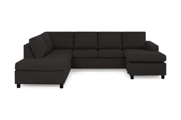 Crazy 4-sits Vänstervänd U-formad Large Soffa med Divan och Schäslong i Tyg