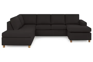 Crazy 4-sits Vänstervänd U-formad Large Soffa med Divan och Schäslong i Tyg