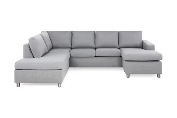 Crazy 4-sits Vänstervänd U-formad Large Soffa med Divan och Schäslong i Tyg