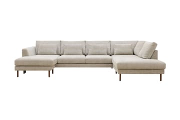 Florenz 4-sits Högervänd U-formad Soffa med Divan och Schäslong i Chenille