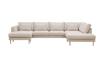 Florenz 4-sits Högervänd U-formad Soffa med Divan och Schäslong i Tyg